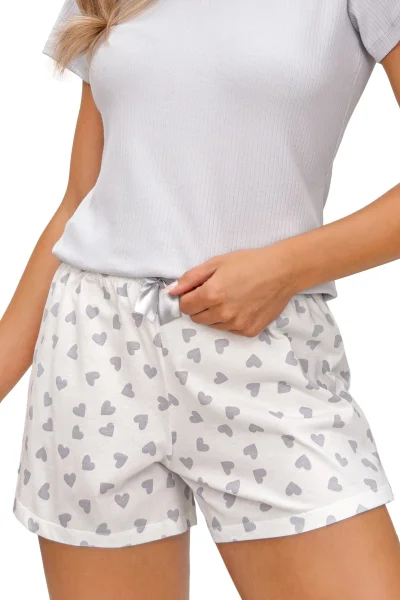 Dámské pyžamo Love - Světle šedá