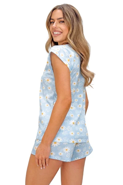 Dámské pyžamo Margaret - bavlna - Světle modrá