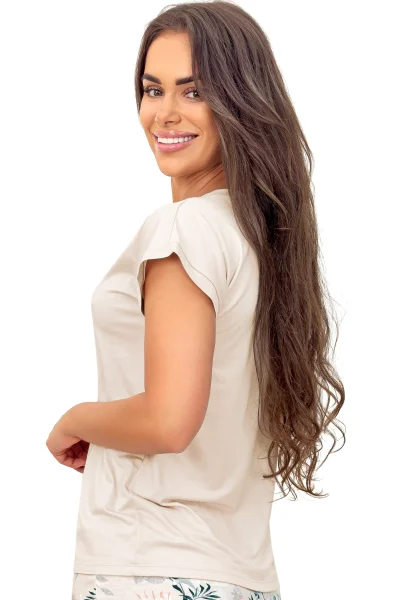 Dámské pyžamo Goya - Světle béžová