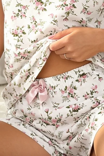 Dámské pyžamo Emilka - Bílo-barevná