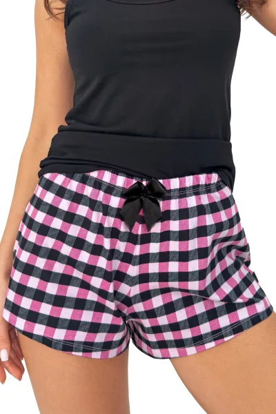 Dámské krátké pyžamo Molly - Černá