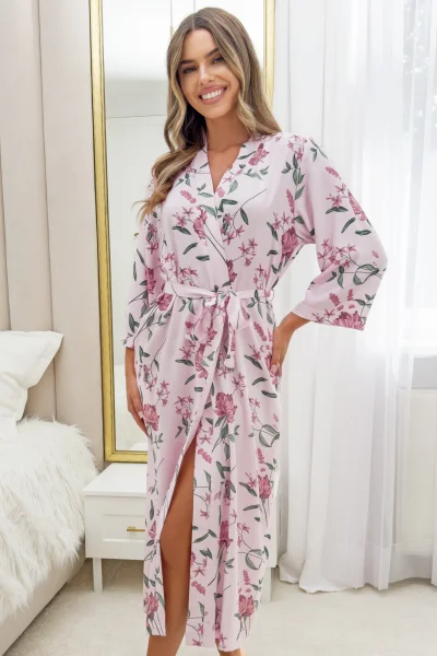 Dámský župan Gabriela - Pudrově růžová