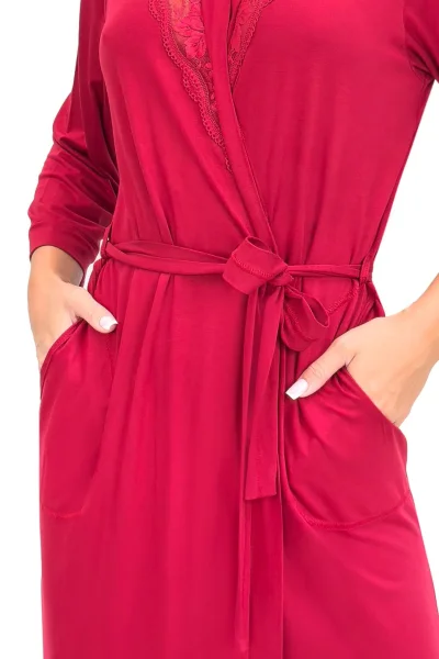 Dámský župan Sonia - viskóza - Bordó