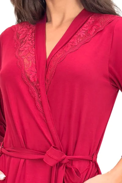 Dámský župan Sonia - viskóza - Bordó