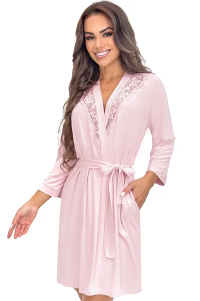 Dámský župan Sonia - viskóza - Světle růžová