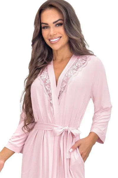 Dámský župan Sonia - viskóza - Světle růžová