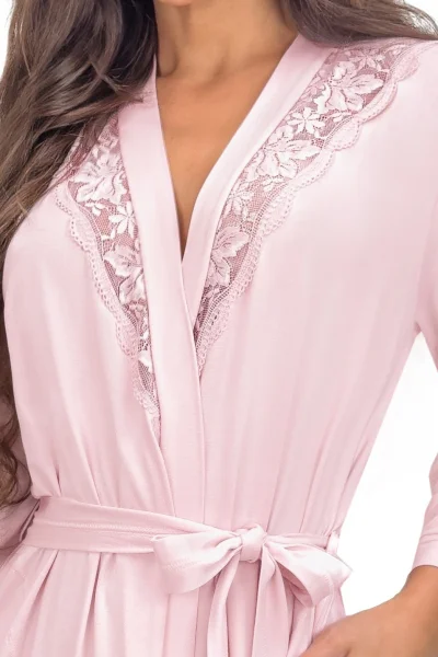 Dámský župan Sonia - viskóza - Světle růžová