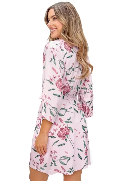 Dámský župan Gabriela - viskóza - Pudrově růžová