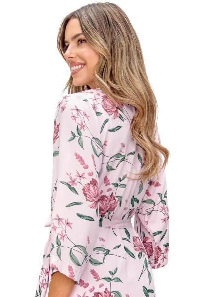 Dámský župan Gabriela - viskóza - Pudrově růžová