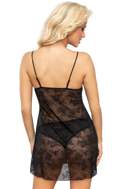 Sexy košilka Kari - s kalhotkami - Černá