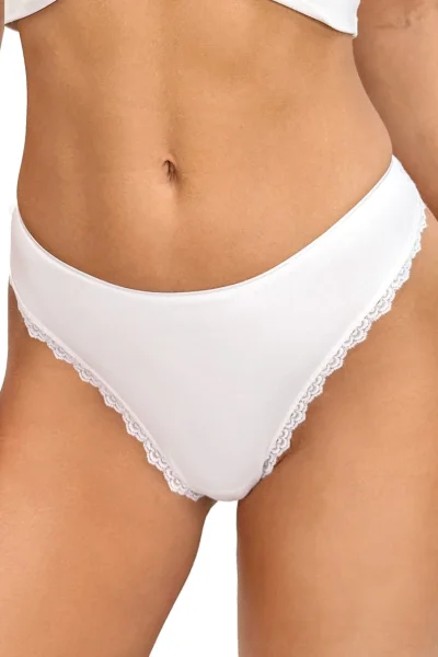 Brazilky Omari - viskóza - Bílá