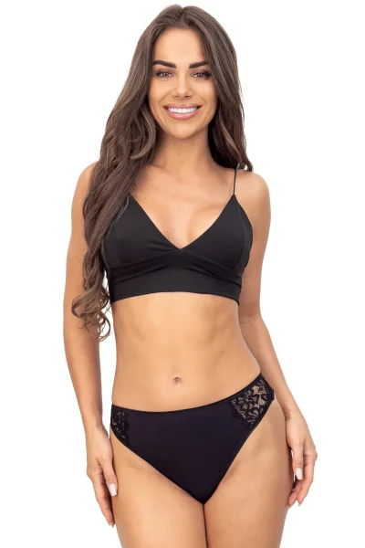 Tanga 245 - viskóza - Černá