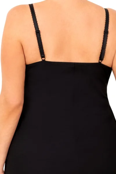 Noční košilka Sylvia - plus size až do 6XL - Černá