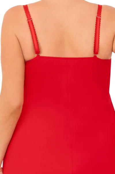 Noční košilka Sylvia - plus size až do 6XL - Červená