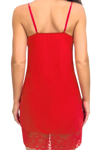 Noční košilka Lea - viskóza - Červená