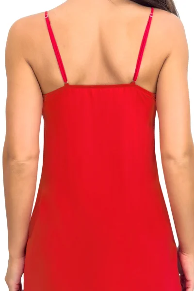 Noční košilka Lea - viskóza - Červená