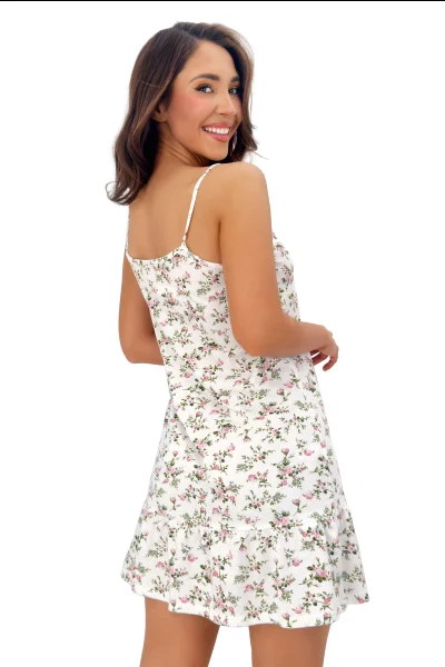 Noční košilka Emilka - Bílo-barevná