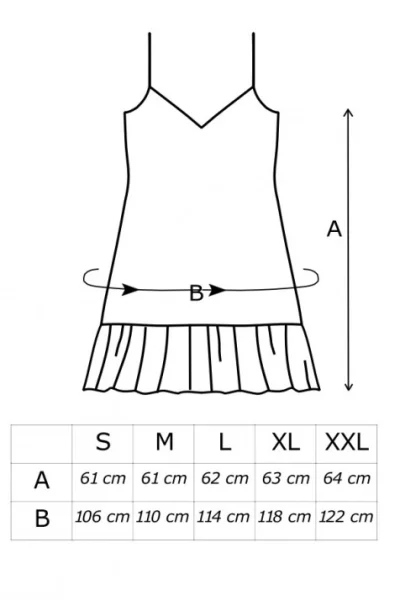 Noční košilka Emilka - Bílo-barevná