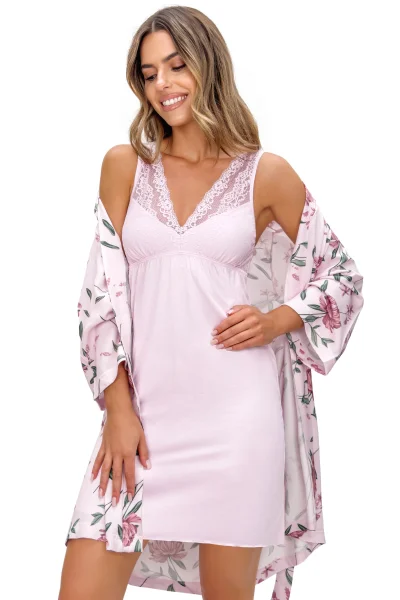 Noční košilka Gabriela - Pudrově růžová