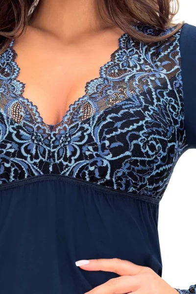 Noční košilka Melania - Tmavě modrá