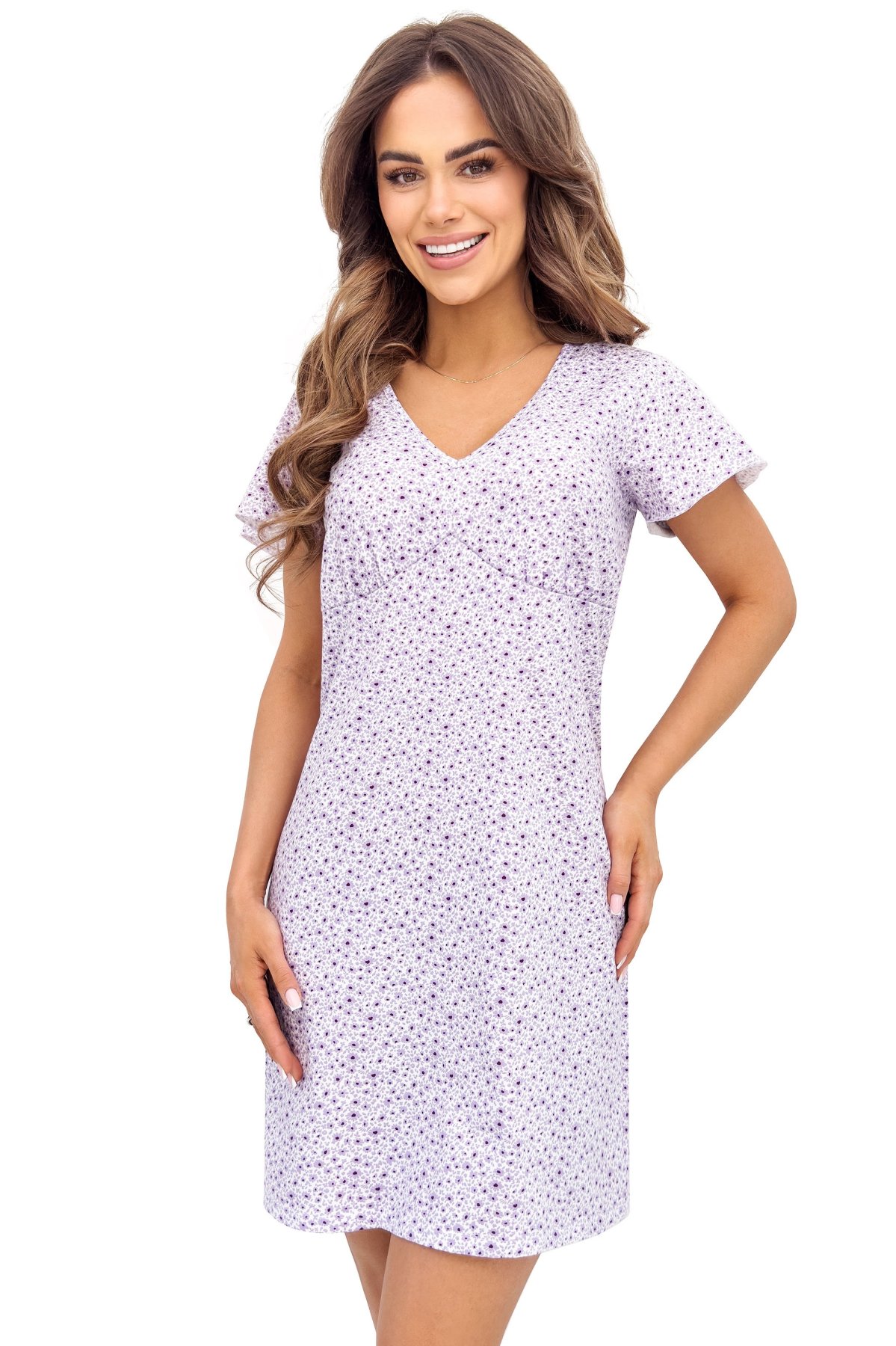 Noční košile Donna Fiorela II - bavlna Světle fialová 2XL(44)