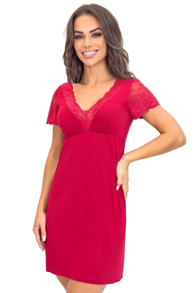 Noční košilka Sonia - viskóza - Bordó