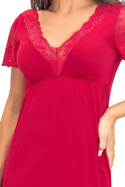 Noční košilka Sonia - viskóza - Bordó