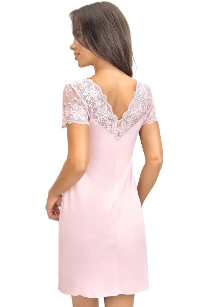 Noční košilka Sonia - viskóza - Světle růžová