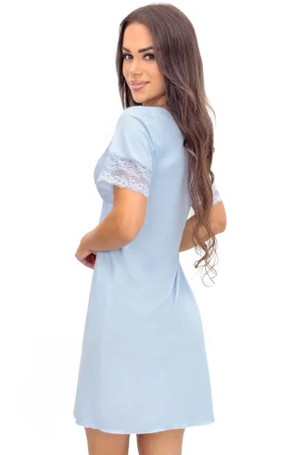 Noční košilka Linda - Světle modrá