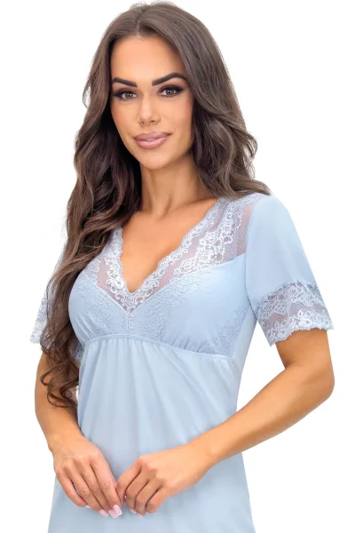 Noční košilka Linda - Světle modrá
