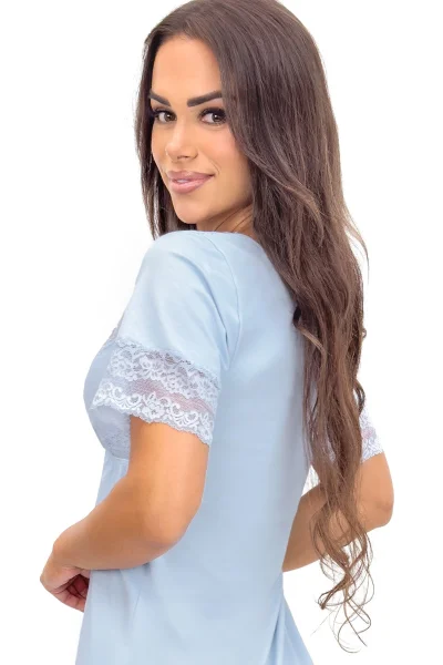 Noční košilka Linda - Světle modrá