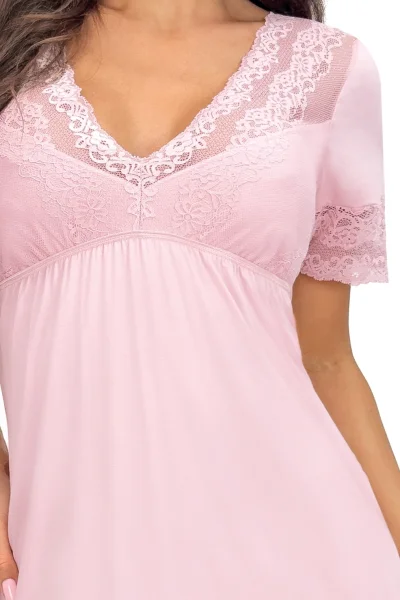 Noční košilka Linda - Pudrově růžová