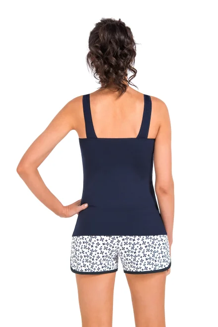 Dámské pyžamo Polly SS Dark Blue - Tmavě modrá