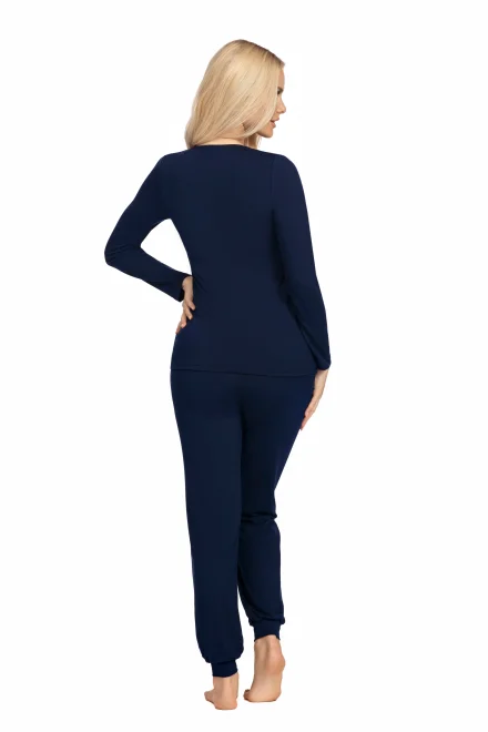 Dámské pyžamo Blanka LL Dark Blue - Tmavě modrá