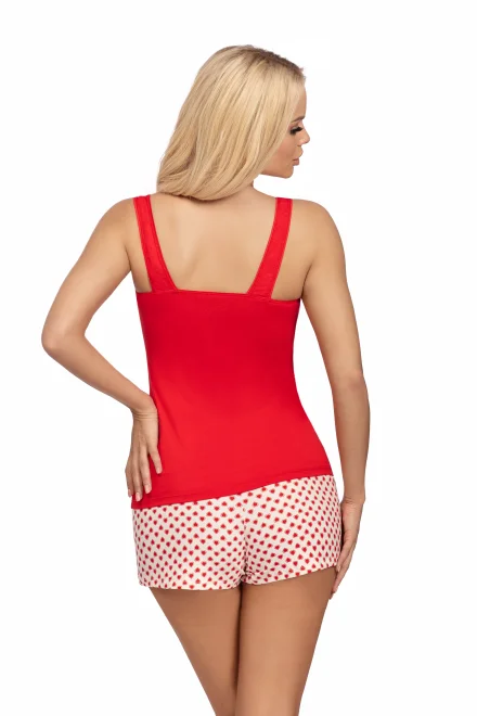 Dámské pyžamo Ester 1/2 SS Red - Červená