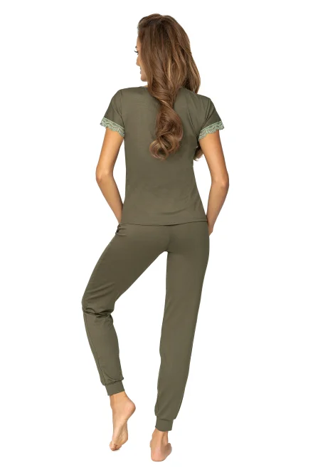 Dámské pyžamo Demi Khaki SL - Khaki