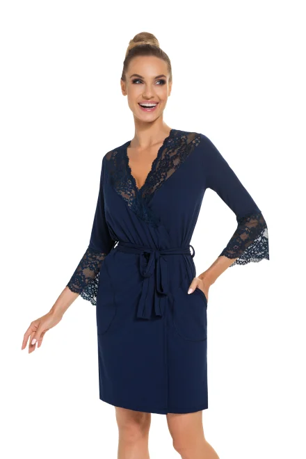 Dámský župan Stella Dark Blue - Tmavě modrá