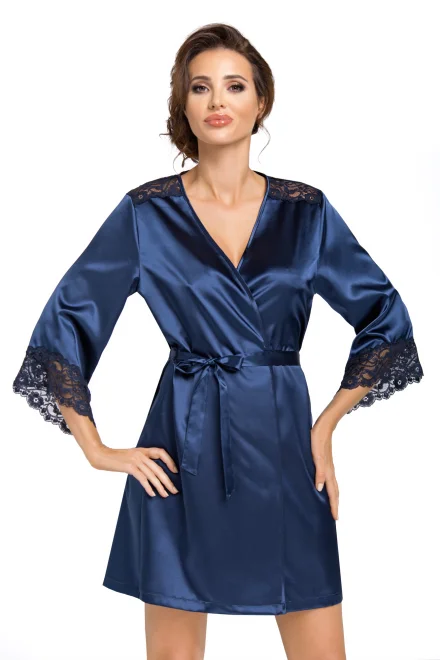 Dámský župan Eva Dark Blue - Tmavě modrá