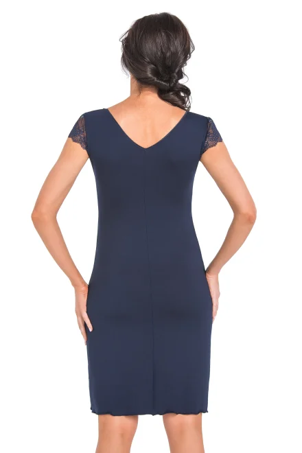 Noční košilka Hana Dark blue - Tmavě modrá