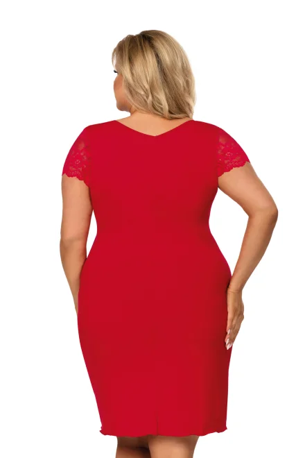 Noční košilka Tess Maxi - červená - Červená