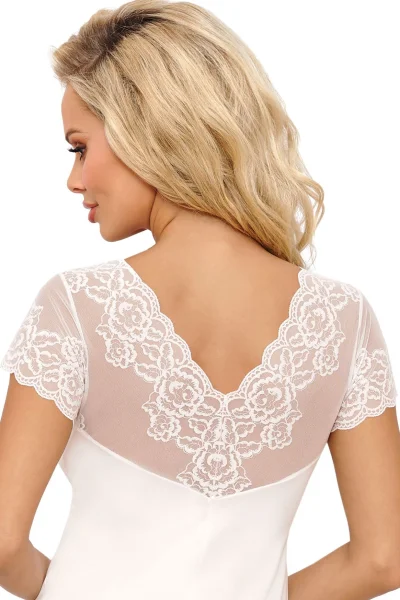 Noční košilka Ivana - luxusní střih - Ecru