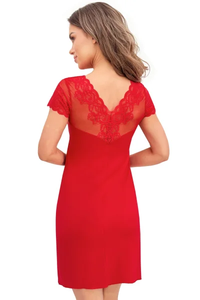 Noční košilka Ivana - luxusní střih - Červená