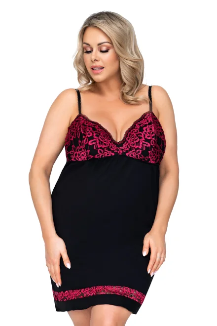 Noční košilka Alexia Black Maxi