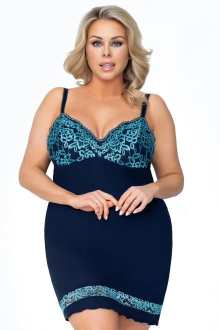 Noční košilka Alexia Dark Blue Maxi