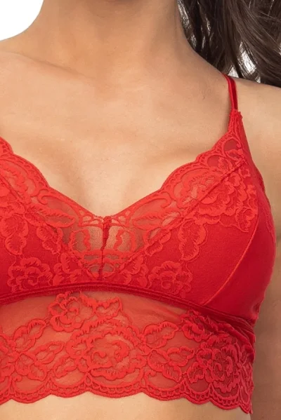 Podprsenkový top 244 - Červená