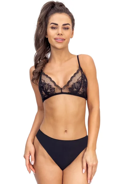 Nevyztužená podprsenka 118 - bez kostic - Černá