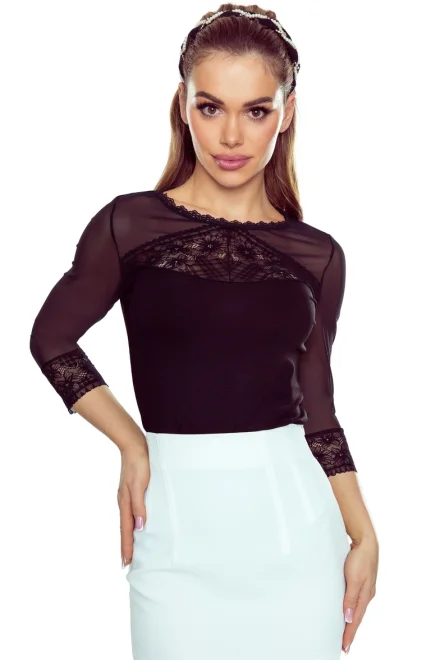 Halenka Triss - 3/4 rukáv - Černá