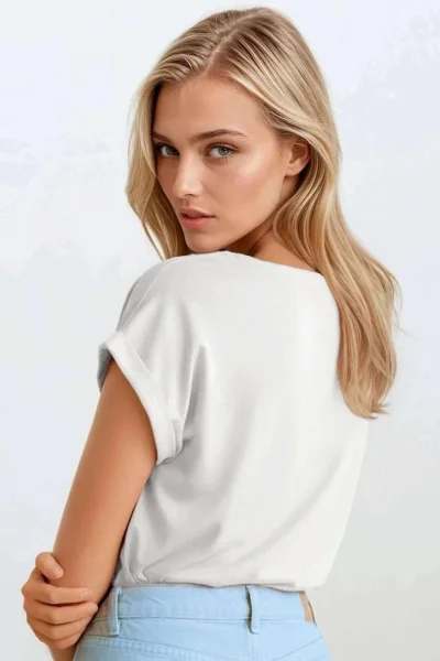 Halenka Norilla - bavlna - Bílá