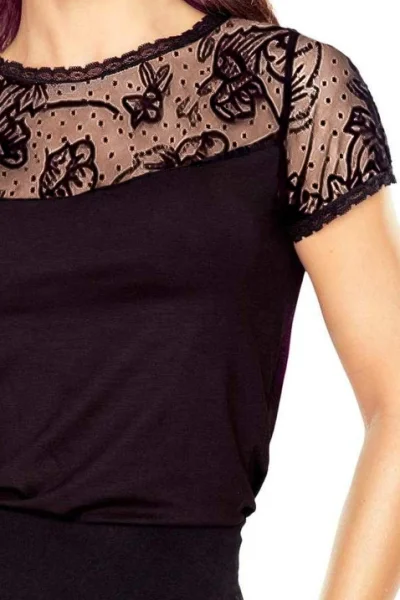 Halenka Toshi - viskóza - Černá