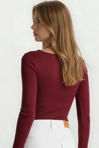 Dámské triko Irma - viskóza - Bordó